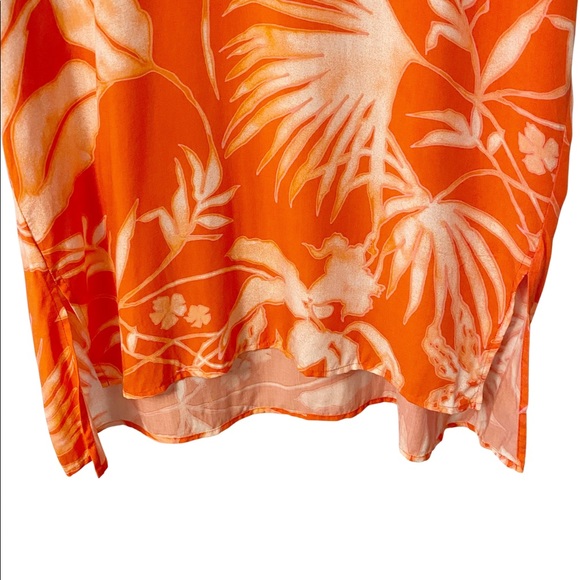 Natori Orange Floral Tunic - Picture 6 of 10